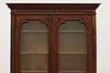 Victorian Antique Walnut Roll Top Secretary Desk & Bookcase (14)