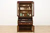 Victorian Antique Walnut Roll Top Secretary Desk & Bookcase (7)