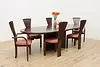 Midcentury Modern Vintage Rosewood 9' Dining Table, 2 Leaves (2)