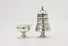 Victorian Antique Silverplate Salt Cellar & Pepper Shaker (9)