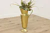 Farmhouse Vintage Brass Garden Planter or Umbrella Stand (2)