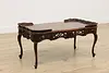 French Design Antique Carved Mahogany Coffee Table, Shells (3)