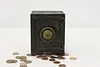 Victorian Cast Iron Antique Combination Coin Bank, Security (2)