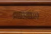 Schoolhouse Antique Oak Wall Roll Top Map Case, McNally (4)