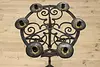 Gothic Design Vintage Wrought Iron 6 Candle Floor Stand (10)