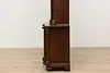 Classical Antique Carved Oak Bookcase Display or Bar, Lund (17)