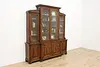 Classical Antique Carved Oak Bookcase Display or Bar, Lund (2)