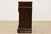 French Antique Carved Walnut & Marble Nightstand, End Table (10)