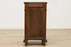 French Antique Carved Walnut & Marble Nightstand, End Table (11)