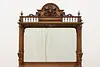 Victorian Antique Oak & Marble Sideboard Server Back Bar (9)