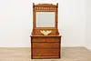 Victorian Antique Carved Birch 3 Pc Full Size Bedroom Set (12)