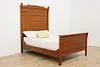 Victorian Antique Carved Birch 3 Pc Full Size Bedroom Set (2)