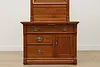 Victorian Antique Carved Birch 3 Pc Full Size Bedroom Set (35)