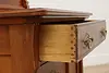 Victorian Antique Carved Birch 3 Pc Full Size Bedroom Set (41)