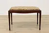 Dutch Antique Mahogany Griffin Needlepoint Stool or Bench (2)