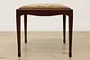 Dutch Antique Mahogany Griffin Needlepoint Stool or Bench (5)