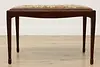 Dutch Antique Mahogany Griffin Needlepoint Stool or Bench (6)