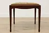 Dutch Antique Mahogany Griffin Needlepoint Stool or Bench (7)