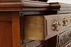 Victorian Antique Walnut Sideboard, Back Bar,Curio Cabinet (20)