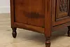 Victorian Antique Walnut Sideboard, Back Bar,Curio Cabinet (22)