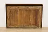 Victorian Antique Salvage Oak Mantel or Back Bar Mirror 5'9" (11)