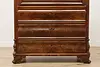 Biedermeier Empire Antique Drop Front Walnut Secretary Desk (15)