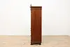 Biedermeier Empire Antique Drop Front Walnut Secretary Desk (16)