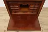 Biedermeier Empire Antique Drop Front Walnut Secretary Desk (9)