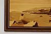 Capri Italy Shore Original Marquetry Wall Plaque 29.5" (6)