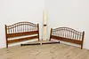 Traditional Vintage Birch King Size Bed, Ethan Allen (9)