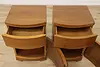 Pair Midcentury Modern Vintage Walnut Nightstands End Tables (6)