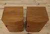 Pair Midcentury Modern Vintage Walnut Nightstands End Tables (7)