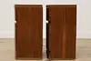 Pair Midcentury Modern Vintage Walnut Nightstands End Tables (9)