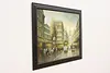 Paris Boulevard Vintage Original Oil Painting Signed 55" (3)