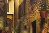 Street Scene in Orte Italy Vintage Original Oil Painting 80" (10)