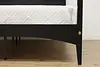 Traditional Vintage Ebonized King Size Poster Bed (8)