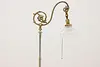 Victorian Antique Brass Chairside Bridge Floor Reading Lamp (11)