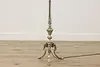 Victorian Antique Brass Chairside Bridge Floor Reading Lamp (15)