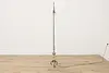 Victorian Antique Brass Chairside Bridge Floor Reading Lamp (6)