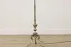 Victorian Antique Brass Chairside Bridge Floor Reading Lamp (8)