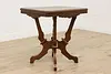 Victorian Antique Walnut & Ash Parlor, Entry or Center Table (3)