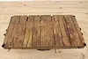 Industrial Antique Railroad Salvage Birch Cart Coffee Table (4)