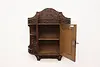 Victorian Antique Carved Jewelry Chest Medicine Cabinet (4)