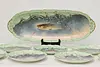 French Limoges Antique Hand Painted 7 Piece Fish Serving Set (3)