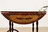 Italian Marquetry Vintage Rolling Tea, Bar or Dessert Cart (10)