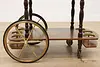 Italian Marquetry Vintage Rolling Tea, Bar or Dessert Cart (11)