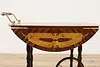 Italian Marquetry Vintage Rolling Tea, Bar or Dessert Cart (14)