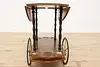 Italian Marquetry Vintage Rolling Tea, Bar or Dessert Cart (16)