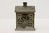 Victorian Antique Painted Cast Iron "Bank" Coin Bank (5)