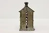 Victorian Antique Painted Cast Iron "Bank" Coin Bank (6)